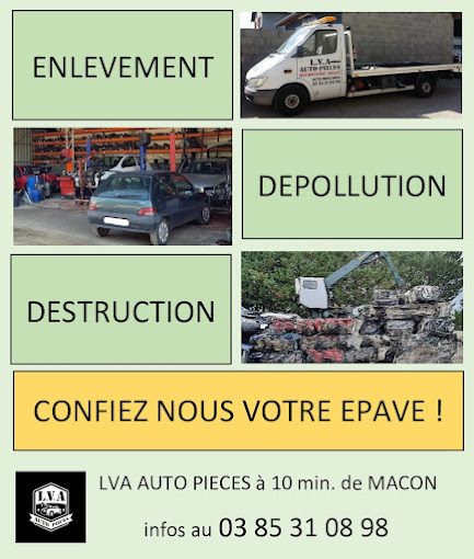 Aperçu des activités de la casse automobile LVA située à REPLONGES (01750)